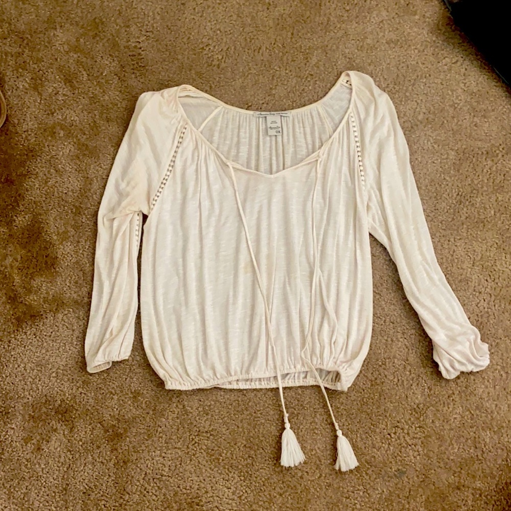 Off white long sleeve blouse American Rag